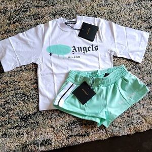 Palm angels set color turquoise size Medium